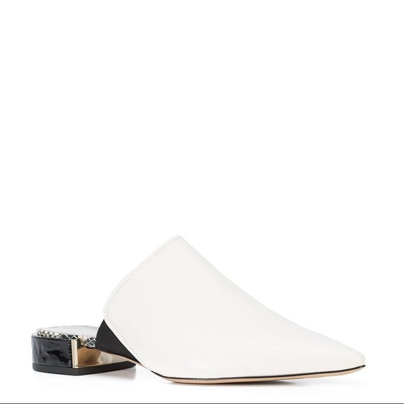 AGL Off White Pointed Toe Mule - Picture 2 of 5